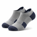 Sneakersocken 35-38 aus Strick in Grau Dunkelblau atmungsaktiv