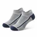 Sneakersocken 39-42 aus Textilstrick Grau Dunkelblau atmungsaktiv