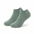 Sneakersocken 43-46 aus Textilfasern in Salbeigrün - atmungsaktiver Kurzschaft