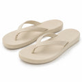 Zehentrenner 38/39 Beige Textilriemen mit strukturierter Laufsohle für Sommer